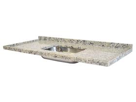 Pia de Granito para Cozinha Levorato Arabesco 160x55cm Granito Cinza Arabesco