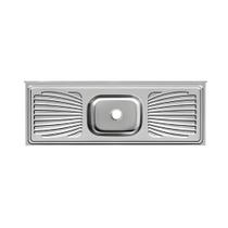 Pia em 100% Inox Cozinha Com Cuba Central Embutida 55x180cm Pia em 100% Inox Cozinha Com Cuba Central Embutida 55x180cm