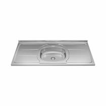 Pia ghelplus inox plus 30 s/ furo 1,2x53cm cuba n4-110 c/ concreto 10.01.31230