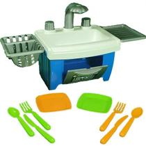 Pia Infantil Pitica Chef: Brinquedo de Cozinha Completa com Acessórios de Plástico