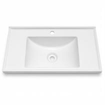 Pia Lavatório Para Banheiro Lavabo Retangular 60cm De Plástico Resistente Moderno