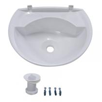 Pia Lavatório Plástico 36cmx28cm 3,8 Litros LV2 Astra Branco
