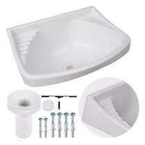 Pia Lavatorio Plastico Branco 36 X 26 4,8L Resistente Astra