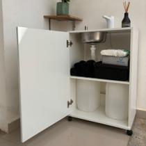Pia Móvel Portátil C Porta e Prateleira, Para Consultório, Estética, Clínica, Médico, Empresa, Food Truck, Petshop, Aprovada Pela Vigilância Sanitária