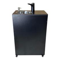 Pia Móvel Portátil Preta Para Consultório, Estética, Clínica, Médico, Empresa, Food Truck, Petshop, Aprovada Pela Vigilância Sanitária