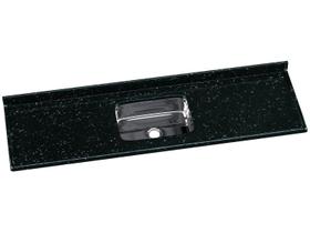 Pia Para Cozinha em Mármore Sintético com Cuba em Aço Inox 180cmx55cm