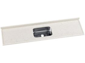 Pia Para Cozinha Em Mármore Sintético Com Cuba Em Aço Inox 199cmx55cm