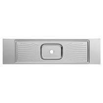 Pia para Cozinha Monobloco Inox Cuba Simples 200x53cm Forminox