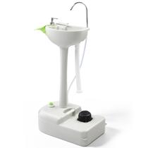 Pia portátil para camping com dispenser de sabão e rodas Pia portátil para camping com dispenser de sabão e rodas