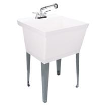 Pia utilitária TEHILA Standard Freestanding White com torneira
