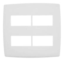 Pial Plus Placa 4x4 2+2 Modulos Separados Branca