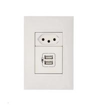 Pial Plus+ Tomada + 2x Usb 2400ma 10a Branca 615093BC Pial Plus+ Tomada + 2x Usb 2400ma 10a Branca 615093BC