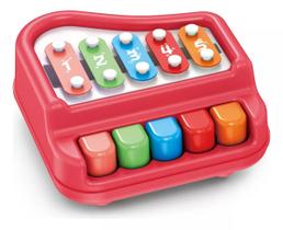 Pianinho Com Xilofone Infantil Brinquedo Educativo - Fênix Pianinho Com Xilofone Infantil Brinquedo Educativo - Fênix