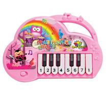 Piano Bebê Teclado Infantil Musical Amiguinhas Brinquedo