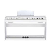 Piano casio privia px-770we inclui movel e pedal triplo branco