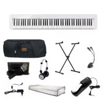 Piano Casio Privia PX-S1000 Branco Completo Kit Mãe