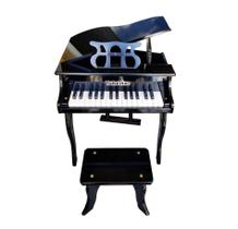 Piano Cauda Turbo PIANO30BK Acústico Infantil Preto