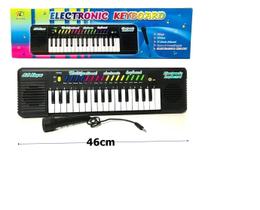 Piano de Brinquedo Teclado Infantil Musical com Karaokê e Microfone para Crianças