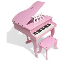 Piano de cauda turbo infantil 30 teclas rosa