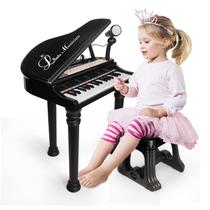 Piano de Juguete Love&Mini Negro con 31 Teclas y Micrófono para Niños 3+