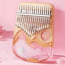 Piano de polegar Fiunkes 21 teclas Kalimba de cristal tom C Piano de polegar Fiunkes 21 teclas Kalimba de cristal tom C