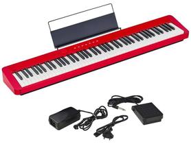 Piano Digital Casio Stage CDP-S160RD 88 Teclas Vermelho