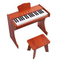Piano Digital Infantil de Madeira 37 Teclas com Painel Touch Rhythmic Piano Digital Infantil de Madeira 37 Teclas com Painel Touch Rhythmic