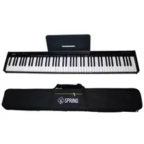 Piano Digital Musical 88 Teclas Com Bluetooth Midi Funções Profissionais Display