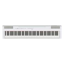 Piano Digital P 125A WH Branco 88 Teclas Sensitivas com Fonte e Pedal Yamaha