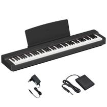 Piano Digital Yamaha P-225 Preto com Fonte e Pedal