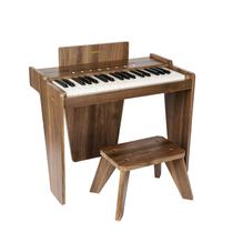 Piano digital ZIPPY Kids de 37 teclas com banco e livro de músicas Walnut Piano digital ZIPPY Kids de 37 teclas com banco e livro de músicas Walnut