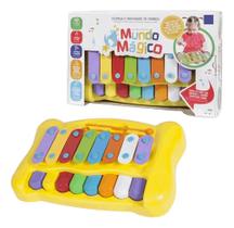 Piano E Xilofone Dó-ré-mi Mundo Mágico 2 Em 1 Piano E Xilofone Dó-ré-mi Mundo Mágico 2 Em 1