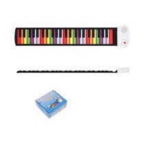 Piano Eletrônico Portátil Dobrável De Silicone Com 49 Teclas Para Iniciantes Em Música
