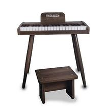 Piano infantil eletrico turbinho madeira escura mogno Piano infantil eletrico turbinho madeira escura mogno