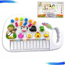 Piano Infantil Musical Educativo Som De Animais Fazenda .(Branco) - Toy king