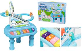 Piano Infantil Pinguim Feliz 2x1 - DMToys Piano Infantil Pinguim Feliz 2x1 - DMToys