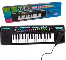 Piano Infantil Teclado Musical Brinquedo com Karaokê e Microfone para Crianças