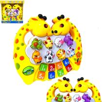 Piano Infantil Teclado Musical Educativo Com Som de Animais Brinquedo