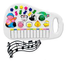 Piano Infantil Teclado Musical Educativo Som De Animais Comp