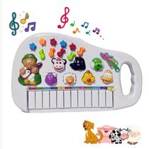 Piano Infantil Teclado Musical Para Criança Som Animais Bebê