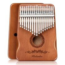 Piano Kalimba Thumb Flyott Instrumento musical de 17 teclas marrom Piano Kalimba Thumb Flyott Instrumento musical de 17 teclas marrom