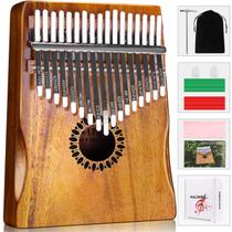 Piano Kalimba Thumb Newlam de 17 teclas em madeira com acessórios