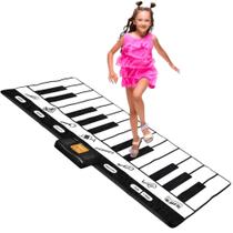 Piano Mat Play22 Floor 71 cm para crianças pequenas com 24 teclas e volume.