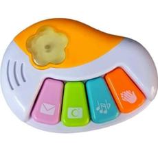 Piano Musical Baby infantil com Luz e som colorido - zein