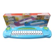 Piano musical infantil 14 teclas com luzes a pilha Music - Cute Toys