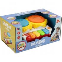 Piano Tambor Musical Educativo com Som e Luz - Bbr R3320
