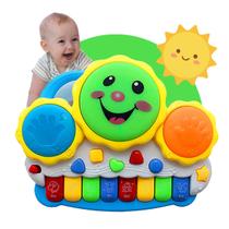 Piano Tambor Pianinho Musical Brinquedo Educativo Infantil Brinquedo Educativo Som Bichos Com Luzes Kizumba