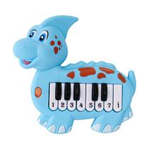 Piano Teclado Infantil Baby Dino Azul - Art Brink