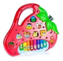 Piano Teclado Infantil Bebê Bichos Musical Moranguinho