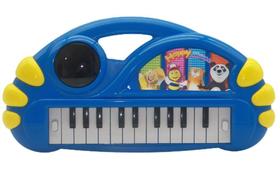 Piano Teclado Infantil Little Pianist Músicas Variadas Azul Escuro